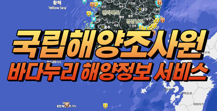 국립해양조사원 바다누리 해양정보 서비스 플랫폼 사이트 『실시간해양관측정보시스템』